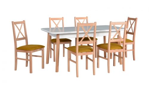 Zestaw stół Oslo 8 + krzesło Nilo 10